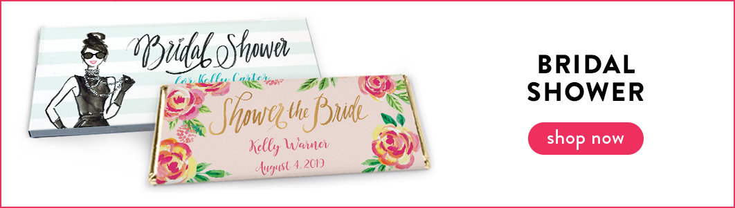 personalized bridal shower wrappers & boxes
