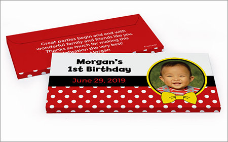 Kid Birthday Personalized Gift Boxes with Candy Bar