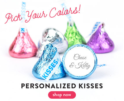 rehearsal dinner personalized kisses