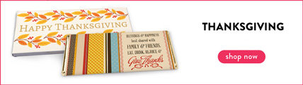 personalized thanksgiving wrappers & boxes