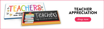 personalized teacher appreciation wrappers & boxes