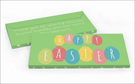Personalized Easter Chocolate bar in a gift box