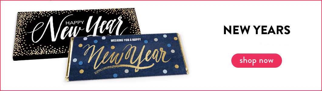 personalized new years wrappers & boxes
