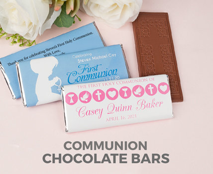 Personalized Communion chocolate bars
