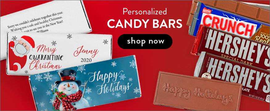 Shop Personalized Holiday CHOCOLATE BARS