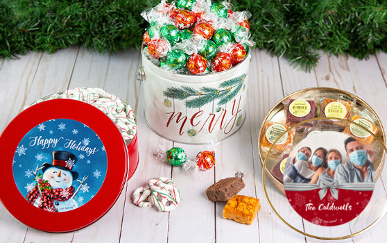 HOLIDAY TINS AND CANDY
