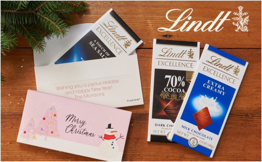 PERSONALIZED LINDT BOXED CHOCOLATE BARS