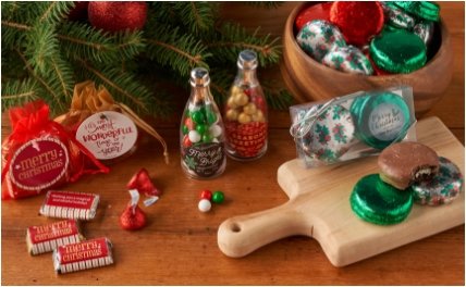 PERSONALIZED HOLIDAY CANDY FAVORS