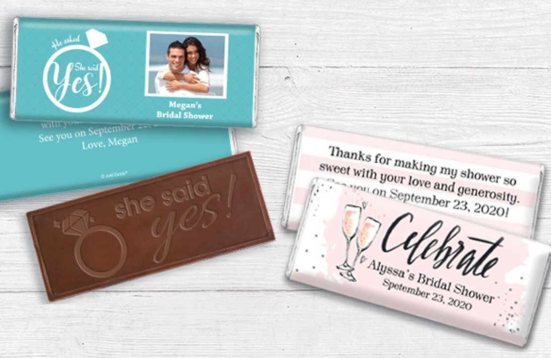 Shop our Bridal Shower Chocolate Bars