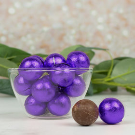 Purple Chocolate Foil Balls