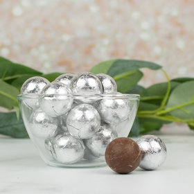 Silver Chocolate Foil Balls