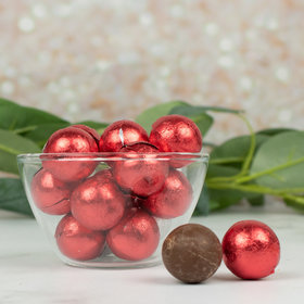 Red Chocolate Foil Balls
