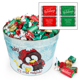 Personalized Baby It's Cold Outside 10 lb Hershey's Holiday Mix Tin