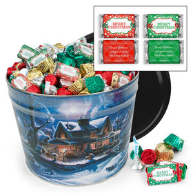Personalized First Homecoming 14 lb Merry Christmas Hershey's Mix Tin