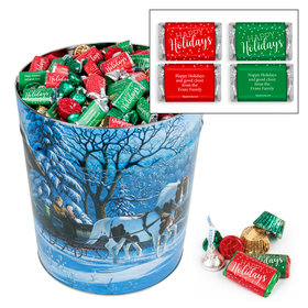 Personalized Through the Woods Happy Holidays Hershey's Mix 20lb Tin