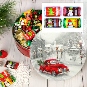 Snowy Drive 2 lb Hershey's Holiday Mix Tin