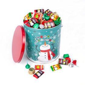 Cheery Snowman 5lb Hershey's Holiday Mix Tin