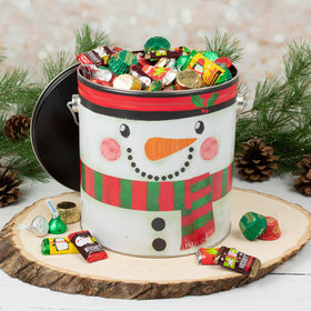 Happy Snowman Hershey's Holiday Mix 5 lb Tin