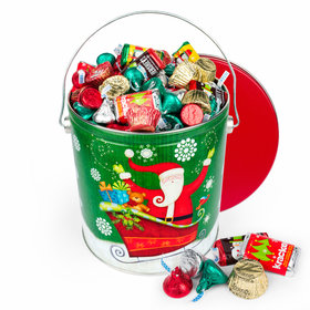 Sparkly Santa 5lb Hershey's Holiday Mix Tin