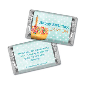 Personalized Birthday Donut Worry be Happy Hershey's Miniatures
