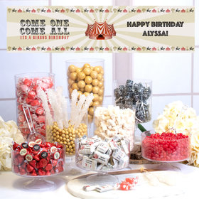 Personalized Circus Birthday Deluxe Candy Buffet - Circuss