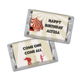 Personalized Circus Birthday Hershey's Miniatures Wrappers Circus