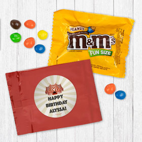 Personalized Circus Birthday Peanut M&Ms Favor - Carnival