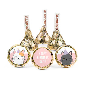 Personalized Cat Birthday Hershey's Kisses - Happy Purrr-thdays