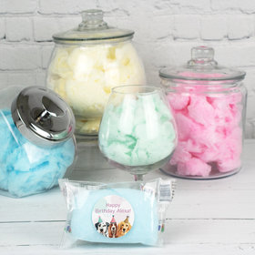 Personalized Dog Birthday Cotton Candy (Pack of 10) Favor - Dog Party