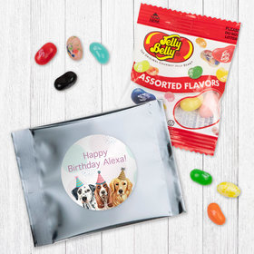 Personalized Dog Birthday Jelly Belly Jelly Beans Favor - Dog Party