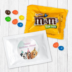 Personalized Dog Birthday Peanut M&Ms Favor - Dog Party