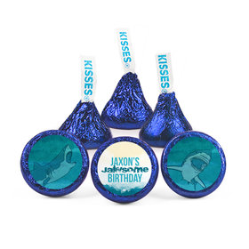 Personalized Shark Birthday Hershey's Kisses - Jawsome