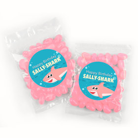 Kids Birthday Shark Candy Bags with Jelly Beans