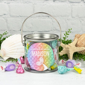 Personalized Kids Birthday - Mermaid Paint Can