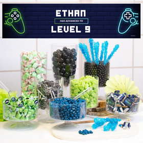 Personalized Gamer Birthday Deluxe Candy Buffet - Gamer