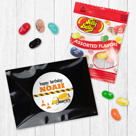 Personalized Construction Birthday Jelly Belly Jelly Beans Favor - Construction