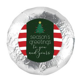 Christmas Very Merry Greetings 1.25" Stickers (48 Stickers)