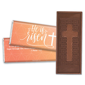Personalized Easter Splendid Sunrise Embossed Chocolate Bars