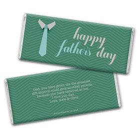 Personalized Father's Day Timeless Tie Chocolate Bar Wrappers