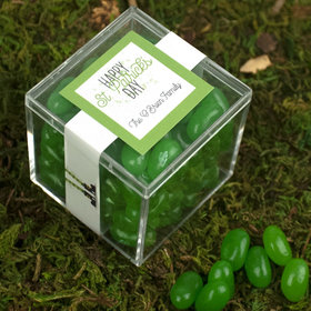 Personalized St. Patrick's Day JUST CANDY® favor cube with Jelly Belly Jelly Beans