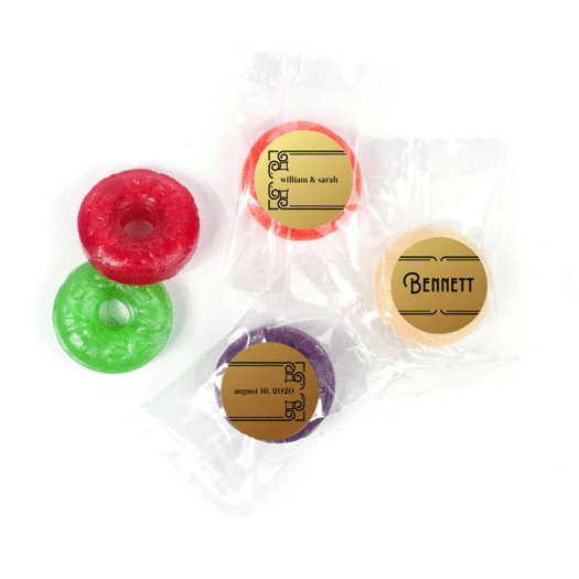 Personalized Wedding Love is Golden LifeSavers 5 Flavor Hard Candy