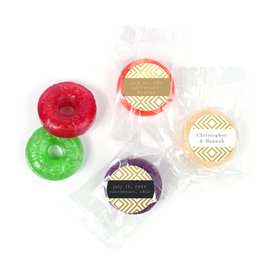 Personalized Wedding Love & Bliss LifeSavers 5 Flavor Hard Candy