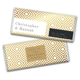 Personalized Wedding Love & Bliss Chocolate Bar & Wrapper