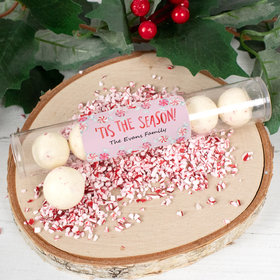 Christmas 'Tis the Season Peppermint Malt Ball Tube