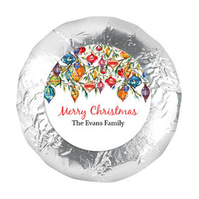 Personalized Christmas Ornaments 1.25" Stickers (48 Stickers)