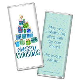 Personalized Christmas Presents Chocolate Bar & Wrapper