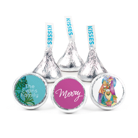 Personalized Christmas Wise Men Hershey's Kisses