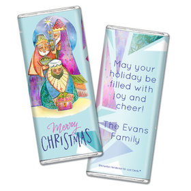 Personalized Christmas Wise Men Chocolate Bar & Wrapper