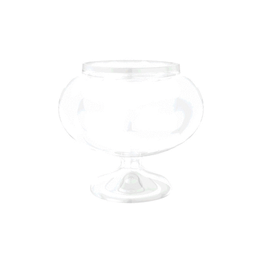 Short Round 54oz Plastic Pedestal Jar
