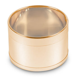 Medium Gold Round Plastic Tin (50 Pack)